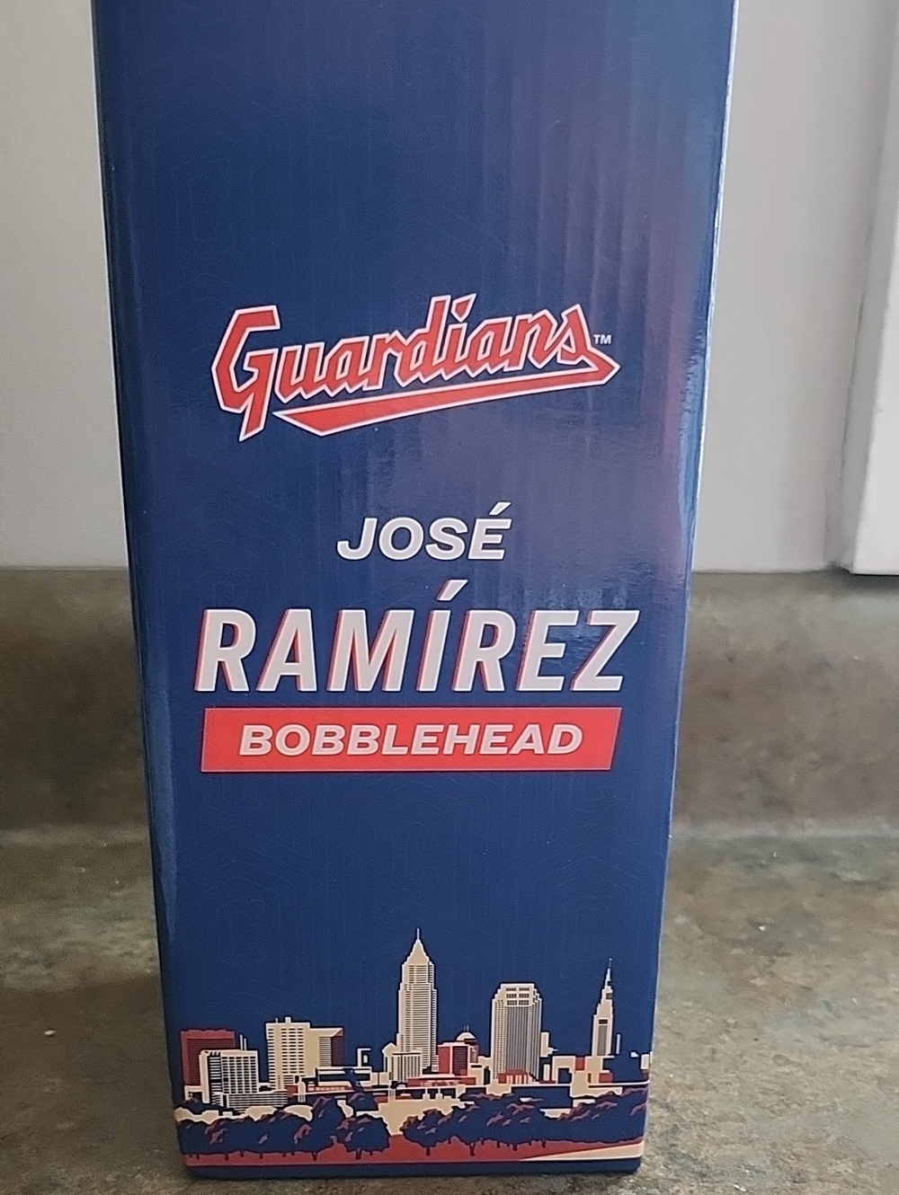 Guardians José Ramírez Bobblehead Box - Navy & Red